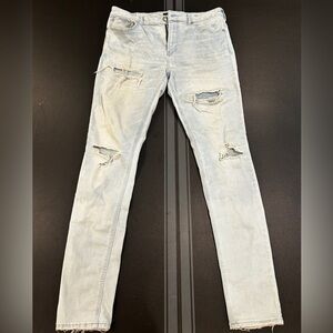 PacSun Blue Skinny Distressed Jeans
